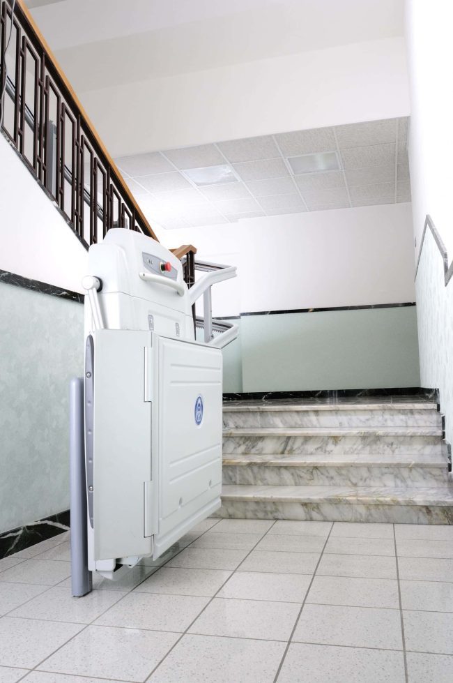 A modern and stylish mobility solution by Aussie Glide, providing comfort and accessibility in home living spaces